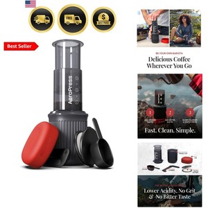 Go, Extra Small Portable Coffee Maker Kit, Travel, Hiking & Camping, All-in-O...