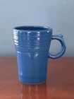 FIESTA WARE HOMER LAUGHLIN LAPIS BLUE LATTE MUG 18 oz RING HANDLE EUC HTF