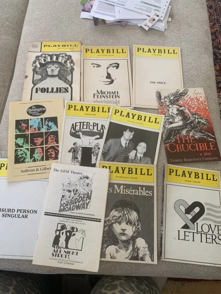 Playbills Playbill Lot Of 36 Broadway Theater Stein, Folly, Penn and Taylor, aft - Image 3 of 4