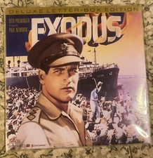 Exodus Laserdisc PRESERVED DELUXE LETTERBOX EDITION- EXCELLENT CONDITION