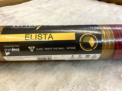 EL-33107-N106 ELiSTA x1 Rolle 1,06 m breit Tapete von GranDeco Rot Gold Streifen 