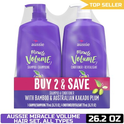 #ad Aussie Miracle Volume Hair Set All Types $23.32