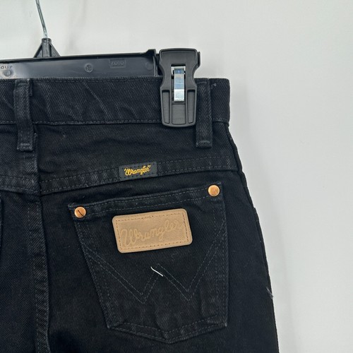 Wrangler Jeans Kids Size 10S Black Straight Slim Fit Cowboy Western Adj Waist - Picture 4 of 8