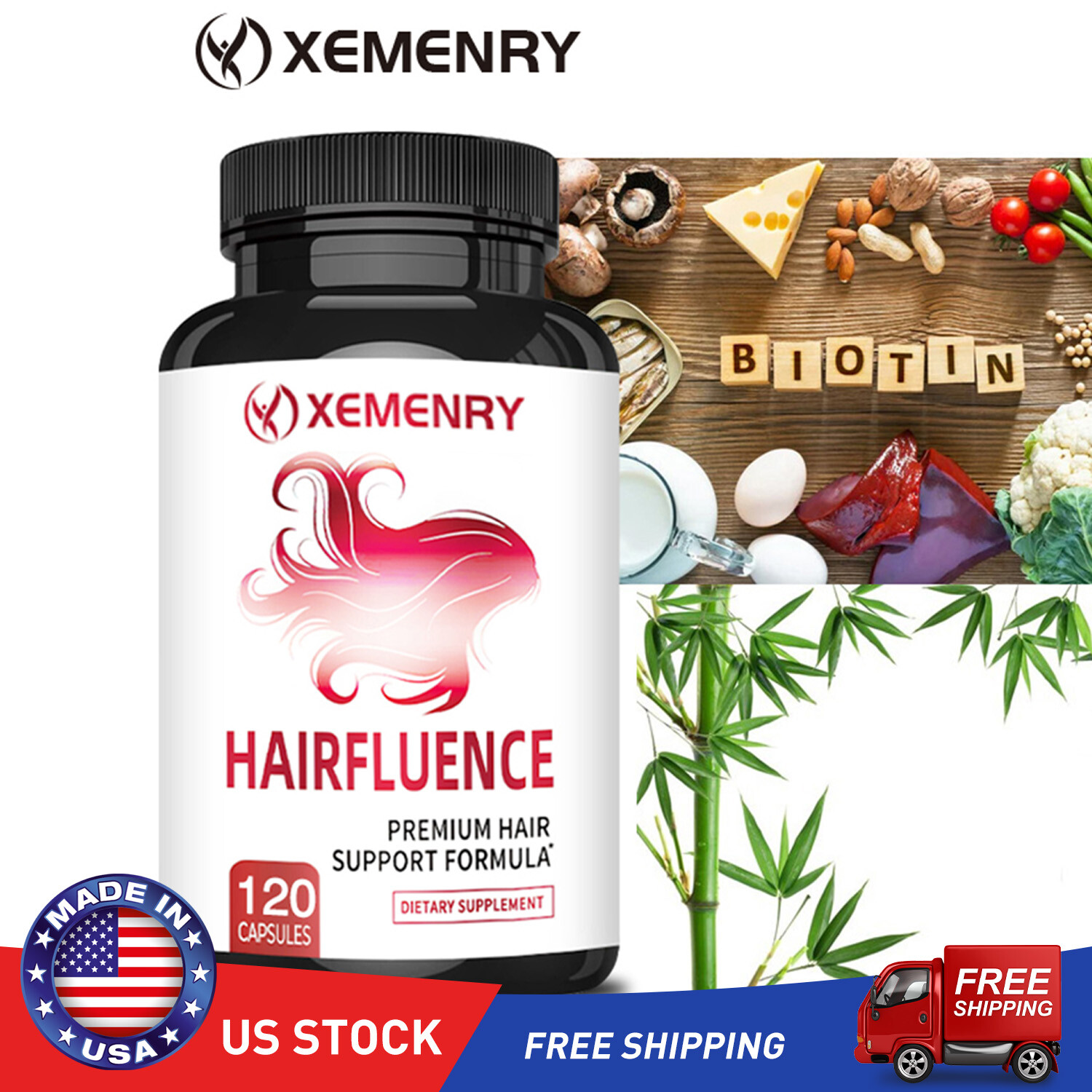 Hairfluence - Biotin -Premium Hair Growth, Supports Healthy Hair, Skin and Nails