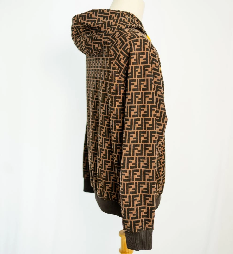 Felpa con cappuccio uomo Fendi in cotone