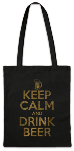 Keep Calm And Drink Beer sac en tissu sac à provisions brasseur brasserie bière - Photo 1/1