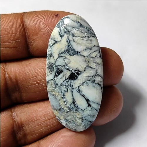 Natural Pinolith Jasper Gemstone Cabochon Loose For Jewelry 51 Ct. ME-13398 - Picture 3 of 4