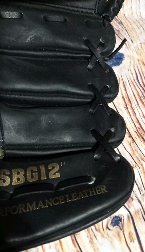 2 Spalding Leder Baseball Handschuhe SBG12 schwarz RHT - Bild 8 von 8