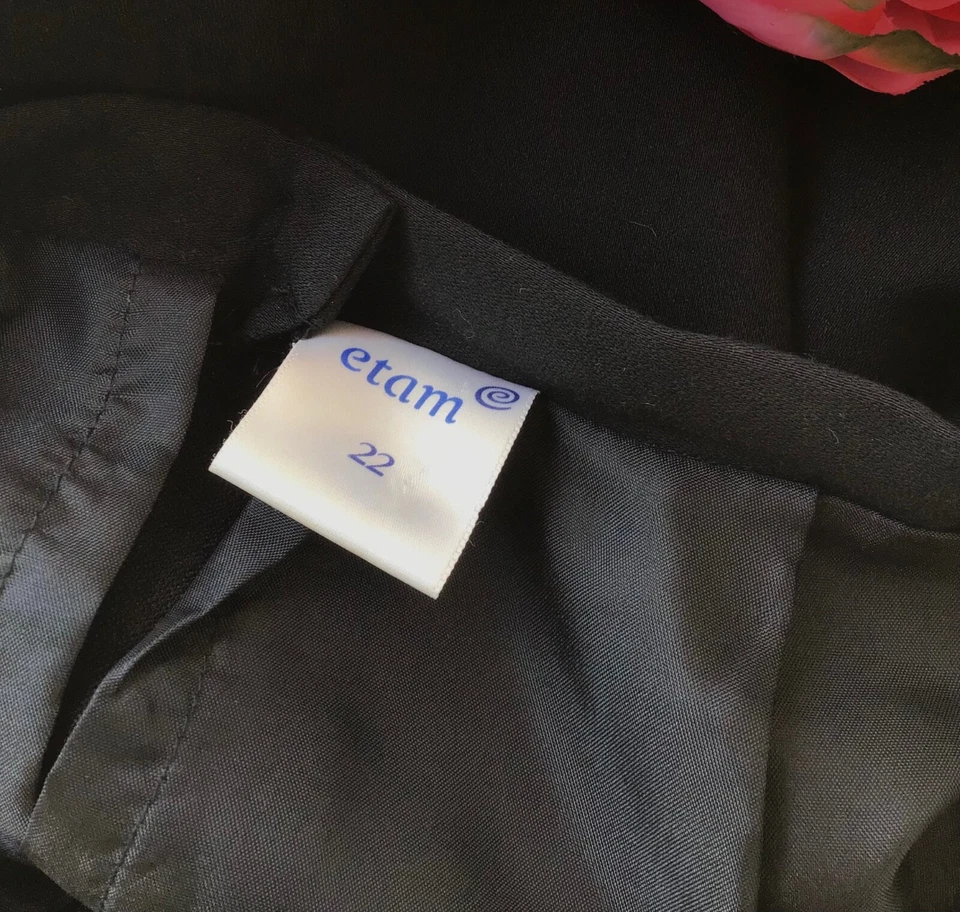 Vintage Black Skirt Etam 1980s/90s Excellent Condition - Image 2 of 3