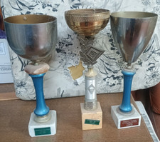 3 COPPE TROFEO  VINTAGE ANNI 80 - 90 alta cm 45