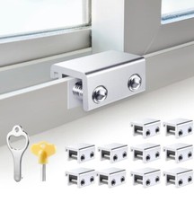 Sliding Window Locks 10 Sets , Security Window Locks with Keys,