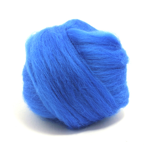 50g Dyed Merino Wool Top Royal Blue Dreads Needle Spinning Felting Roving