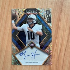 2024 Wild Card Auto Mania Michael Hiers Rookie Auto RC 2/2 Samford. rookie card picture