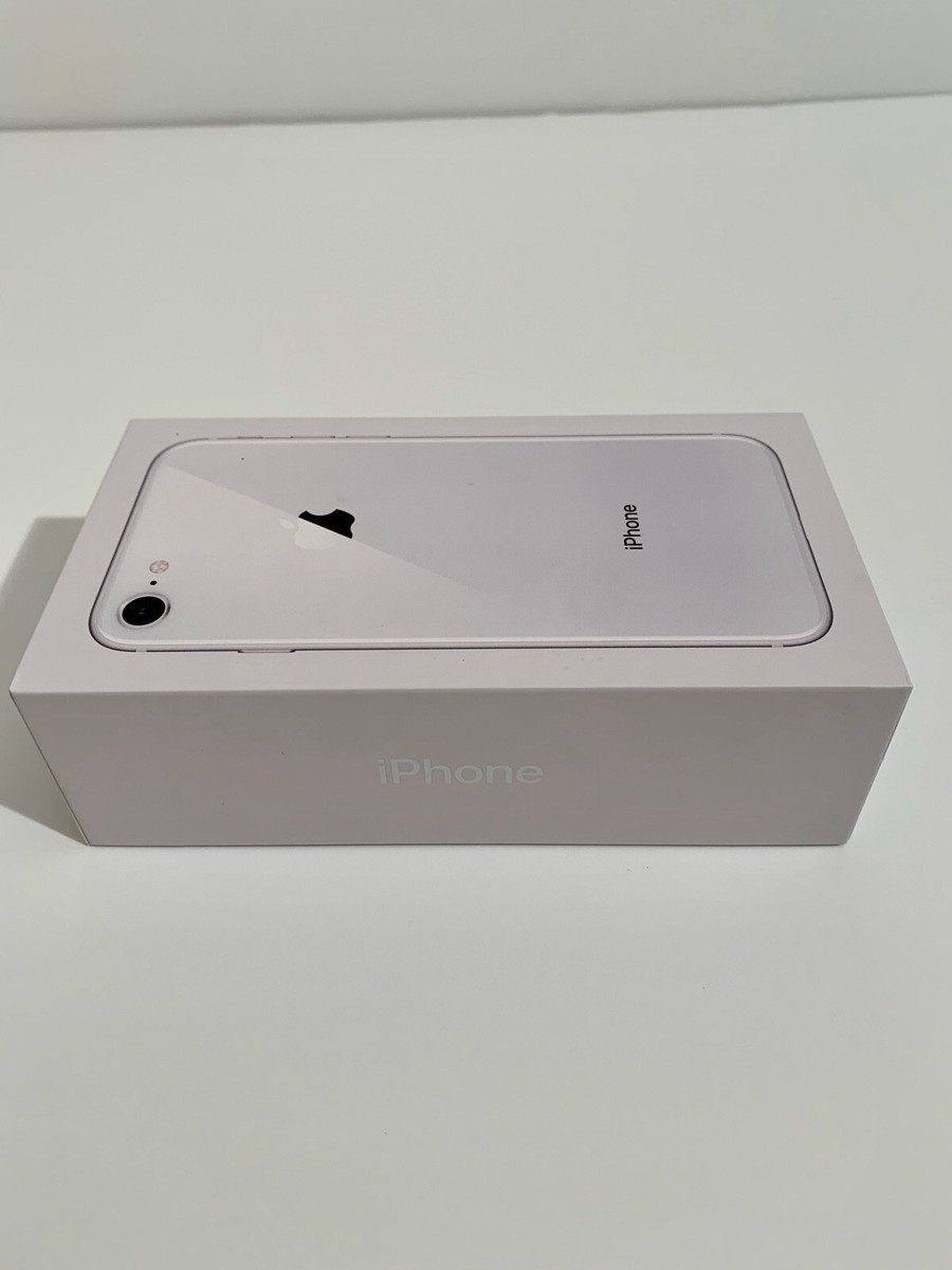 Apple iPhone 8 Silver 64GB Box ONLY. No Phone. Empty Box. | eBay