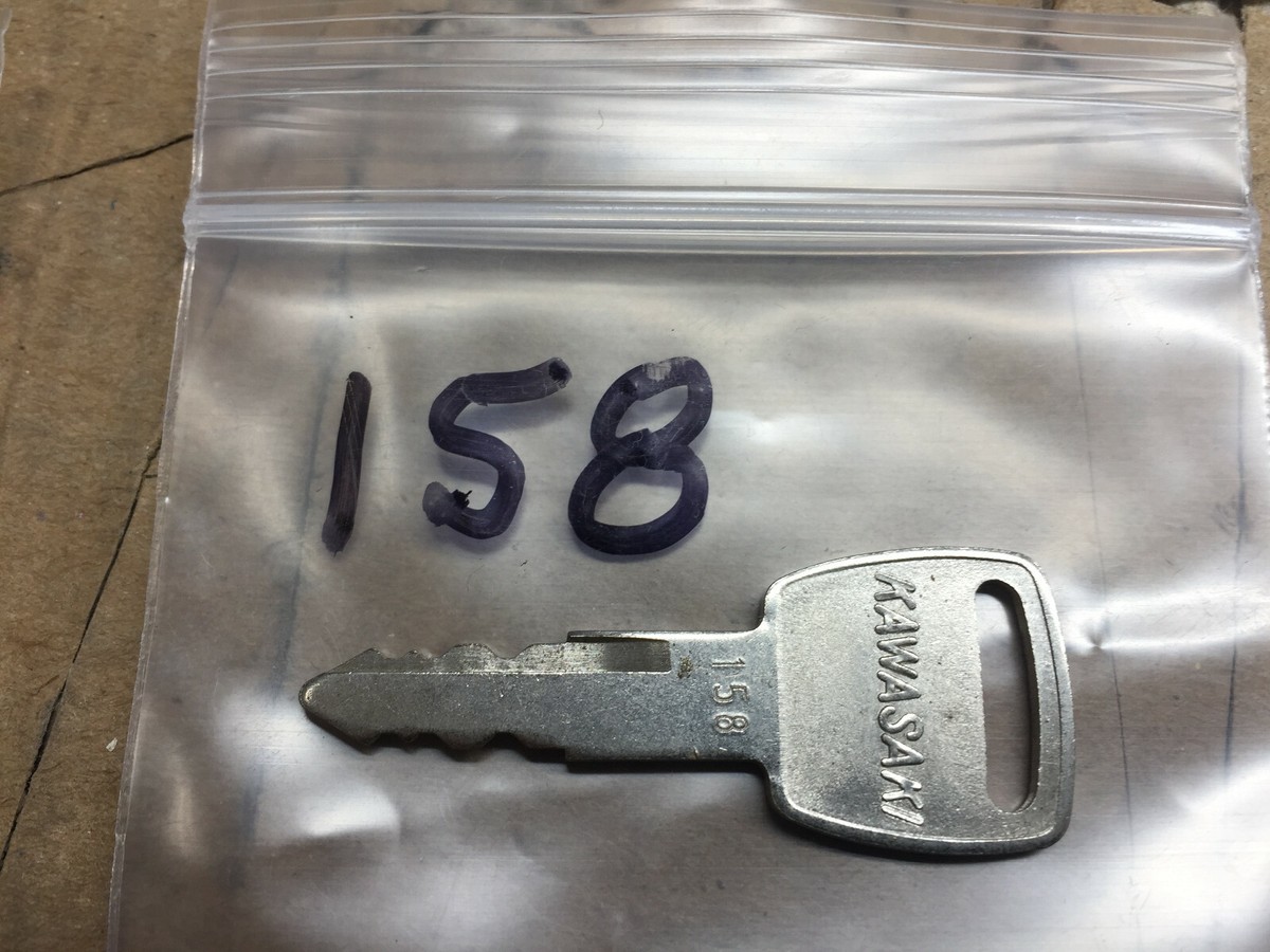 1586 スペアキー KAWASAKI SIDE BY SIDE, ATV OEM ORIGINAL KEY, PRECUT BY CODE