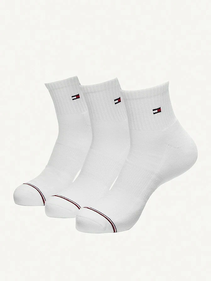 Tommy hilfiger white sales crew socks