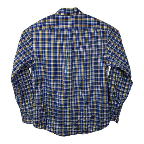 Camisa Polo Ralph Lauren a Cuadros con Botones L/S Colorida Primavera Para Hombres Talla L Azul - Imagen 4 de 8