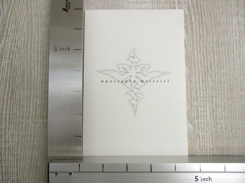 洋書 FORCE, FATE, & FREEDOM FATE / APOCRYPHA Material Art Works 2014 Type-Moon Fan Book C86