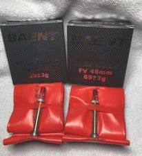 (2 pack) BAENT Ultralight Bicycle TPU Inner Tube 27.5*1.9/2.6 FV 48mm