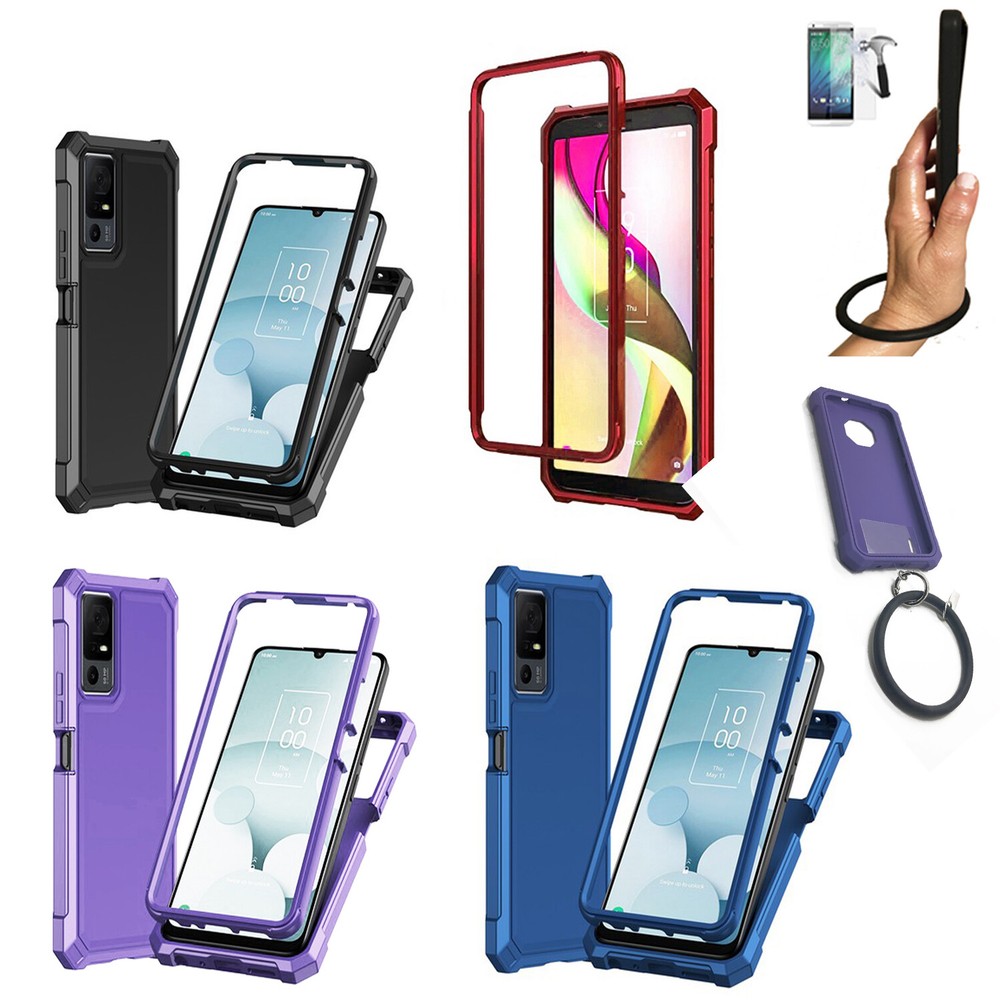 TCL 40 XL/T608DL Rugged Shockproof Full-Body Phone Case