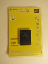 Playstation 2 8MB Memory Card PS2 New Sealed Black SCPH-10020