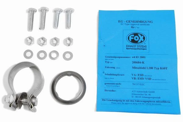 Mitsubishi L200 Tipo K60T Anno Fab. 96-01 2.5l Tdi Fox Lato Sportivo Impianto - Immagine 4 di 4