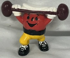 Vintage Kraft General Mills Kool-Aid Man Yellow Pants Barbell 2”