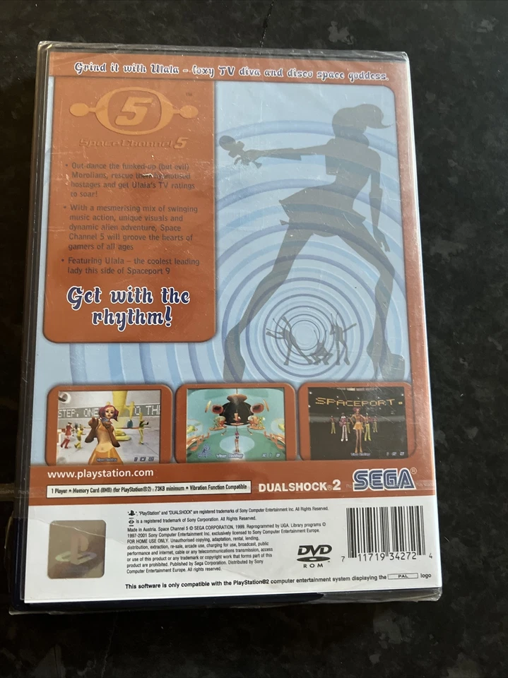 PS2 Space Channel 5 (2002), UK Pal, New & Sony Factory Sealed - Image 3 of 4