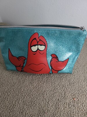 Disney Danielle Nicole Sebastian The Little Mermaid Ariel Toiletries Make Up Bag