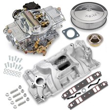Holley Street Avenger Carb Manifold670 Cfmsquare Flangeshinysbc V8