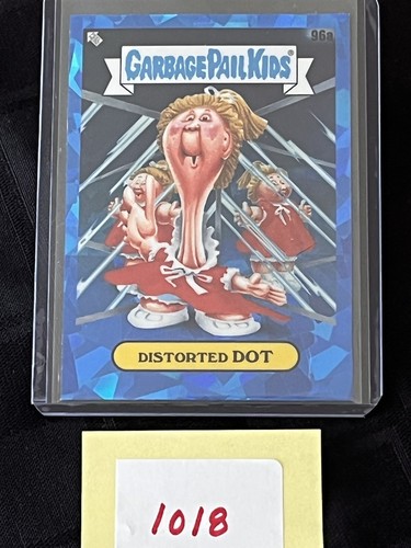 2021 Topps Garbage Pail Kids GPK Chrome SAPPHIRE Distorted Dot 96a - Bild 3 von 3
