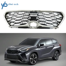 For Toyota Highlander 2020-2022 Grill W/O Camera Hole Front Bumper Upper Grille