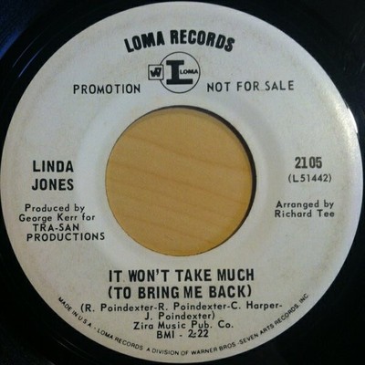 Linda Jones - It Won't Take Much (To Bring Me Back) / I Who Have Nothing, 7'', (V