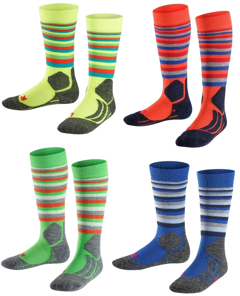 FALKE SK2 STRIPE Kids Kinder Skisocken Snowboardsocken ein PAAR - NEU !!!