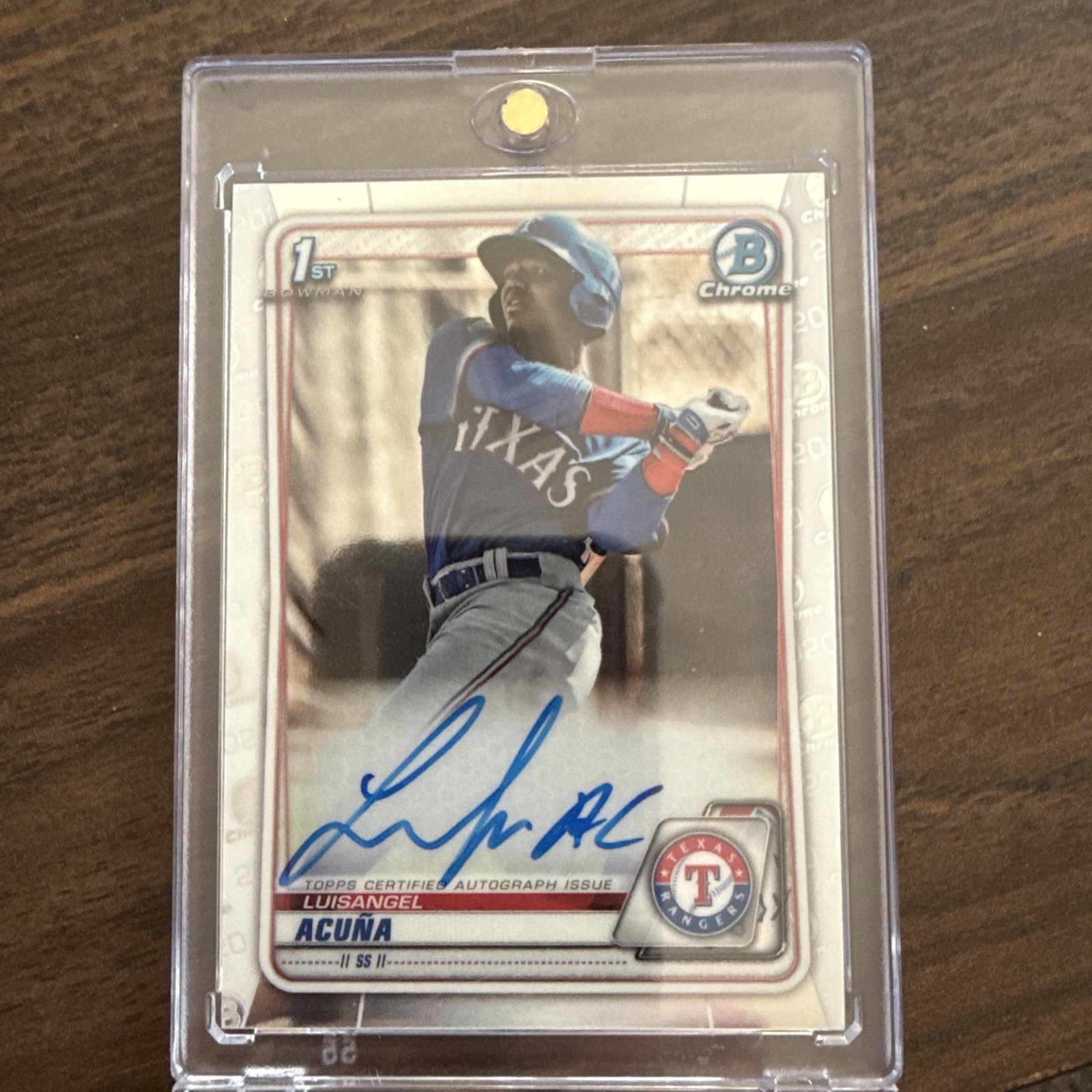 2020 Bowman Chrome - Prospect Autographs Luisangel Acuna #CPA-LA (AU, RC)