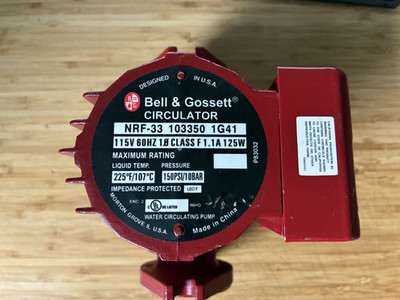 BELL & GOSSETT Circulator NFR-33 103350