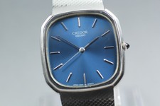 Exc 5 Seiko Credor 5931-5160 Blue Quartz Men s Watch From JAPAN
