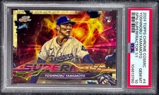 2024 Topps Cosmic Chrome Yoshinobu Yamamoto Supernova Superfractor 1/1 PSA 10 RC