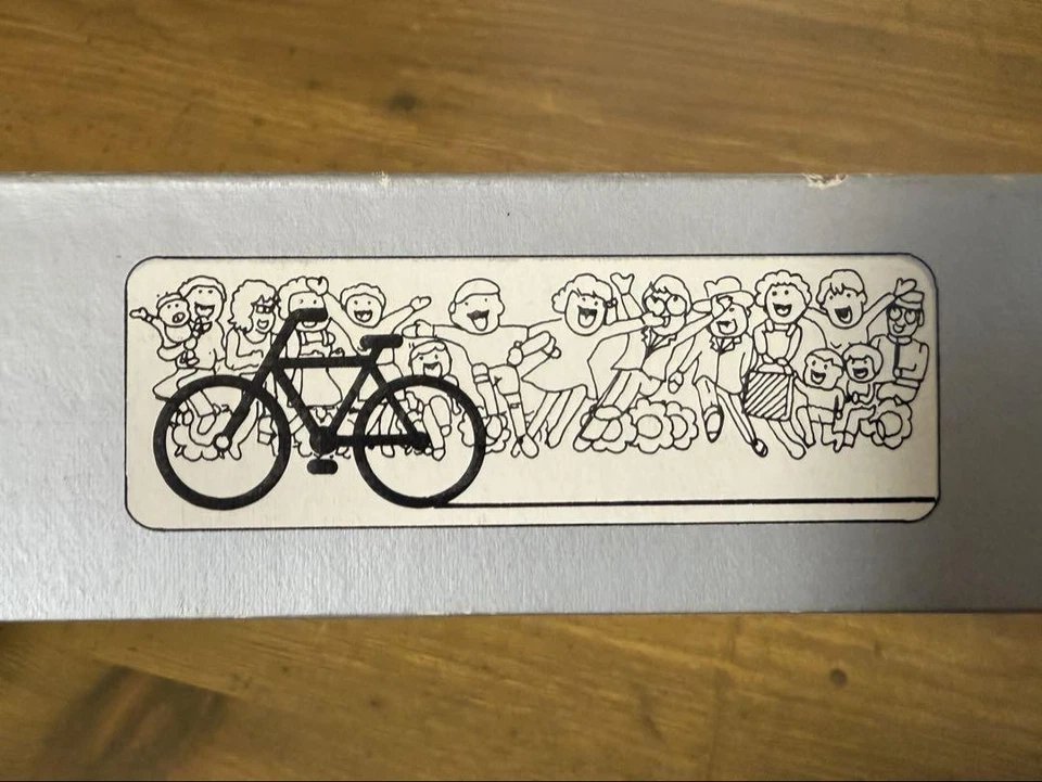 Miniature Tandem Bicycle Die Cast Metal Model 1/10 Scale Blue - Image 3 of 3