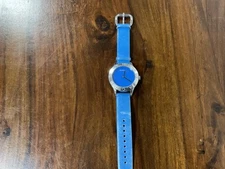 Marc by Mark Jacobs minimalist watch MBM1202 blue face leather band 40mm 5m