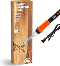K KERNOWO Wood Burning Tool Kit for Adults  Teens  17-Piece, Adjustable Temper