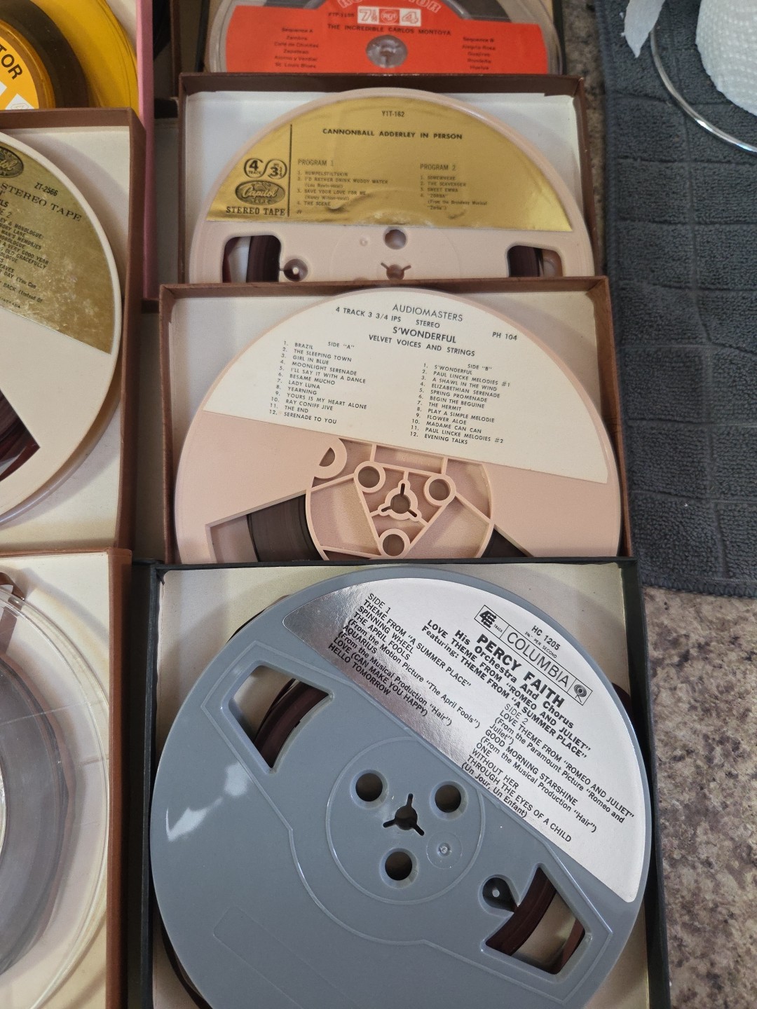 Lot Of 10 Vintage Reel To Reels Still In Boxes. | eBay