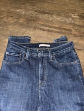 Levi's Women's 721 High Rise Skinny Jeans Medium to Dark Wash Blue Denim Sz 28