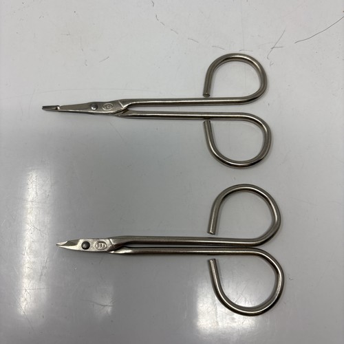 Stainless Steel 4" Inch Long Nail/Claw Manicure Snipping Scissors Lot Of 2