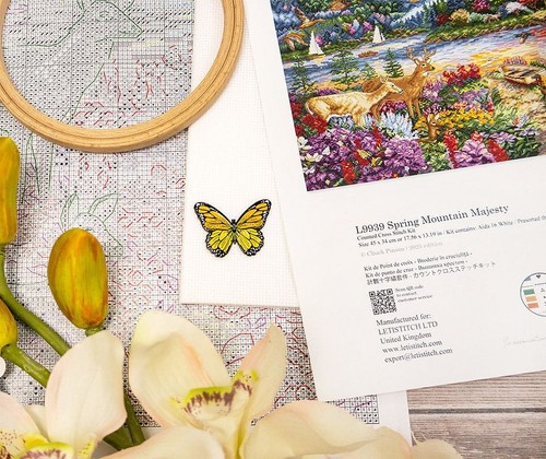Kit de punto de cruz contado Spring Mountain Majesty L9939 - Imagen 3 de 5