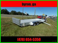 2023 Aluma 8118 BT SR 18' Side Load Aluminum Trailer Atv Utv New