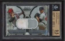 2011 Bowman Sterling Dual Relics Craig Kimbrel / Walden BGS 9.5 GEM MINT ROOKIE