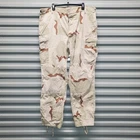 VTG Desert Storm Camo Mens XL Long Military Combat CargoTrousers Double Knee USA