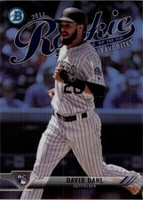 2017 Bowman Chrome Rookie of the Year Favorites Refractors #ROYF8 David Dahl BB