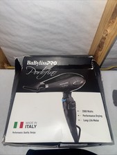 Babyliss Pro Nano Titanium Portofino Hair Dryer - Black Open Box 